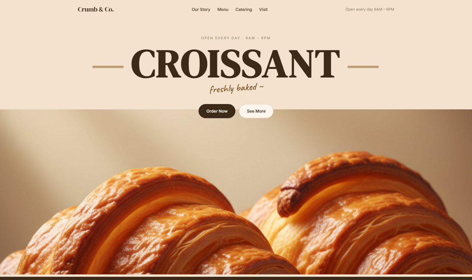 Crumb & Co. &mdash; live project built by Mythox