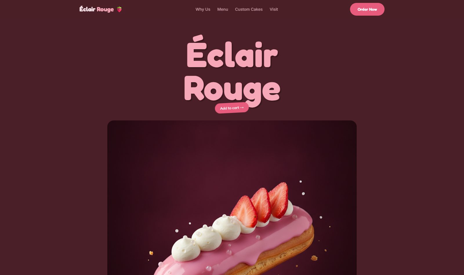 Eclair Rouge &mdash; live project built by Mythox