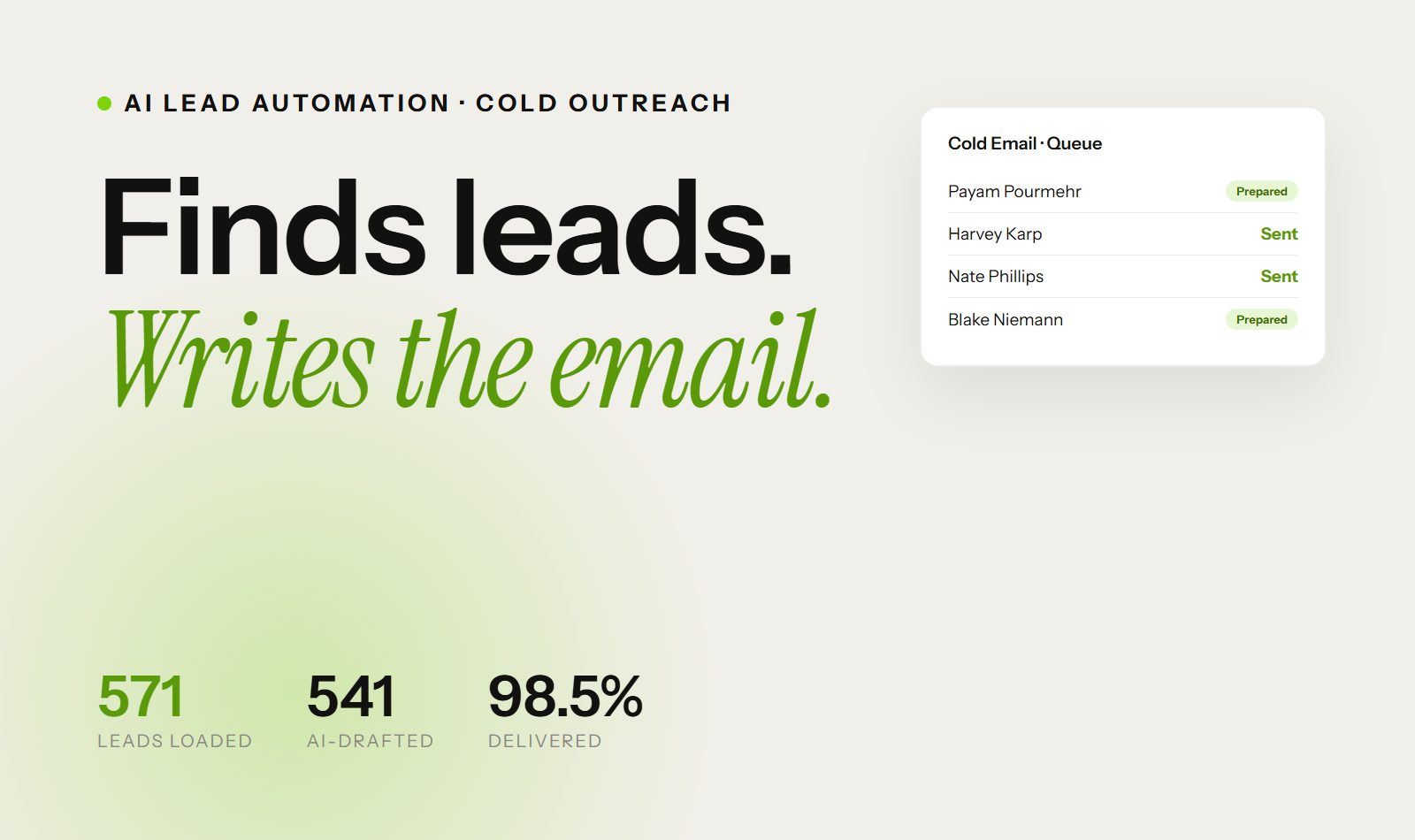 Motion Forgee AI lead automation &mdash; cold email case study by Mythox