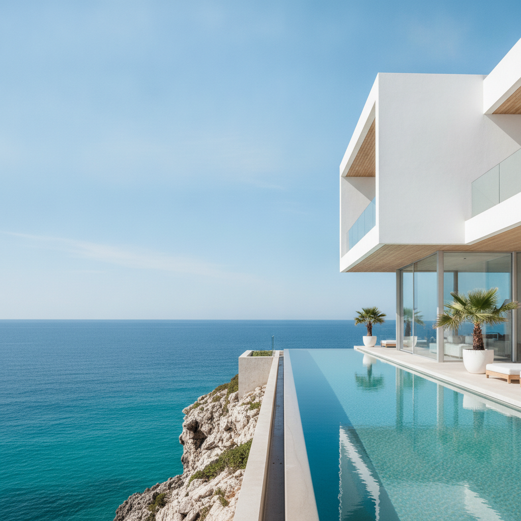 Azure Bay resort on the cliff