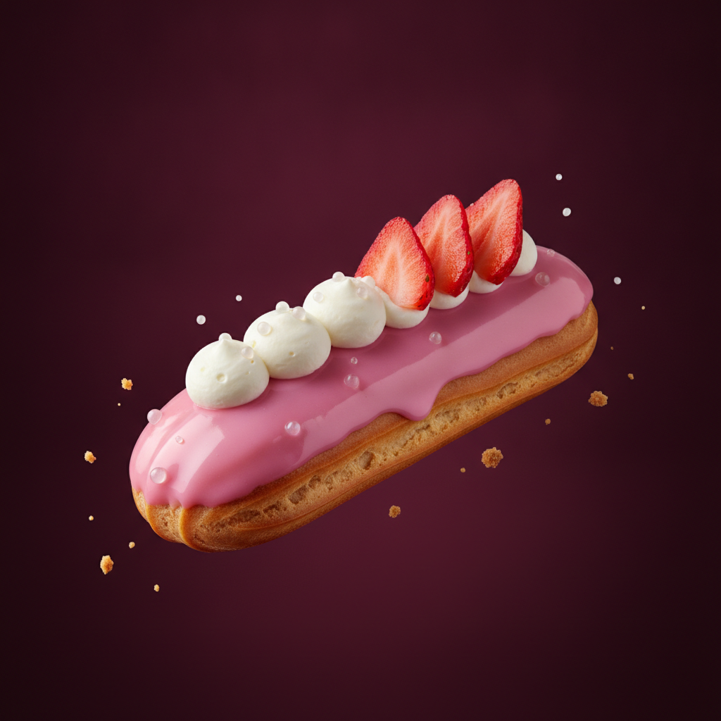 Signature strawberry éclair